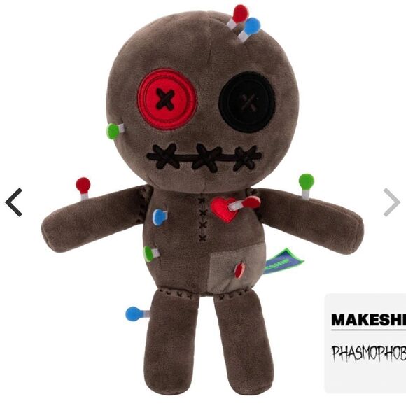 Makeship Cursed Voodoo Doll Plushie Brown NWT in packaging - Picture 6 of 11